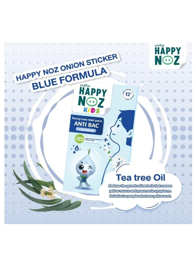 Happy Noz Blue Formula Organic Anti-Bacterial Onion Sticker – 6pcs Natural Protection - Image 3